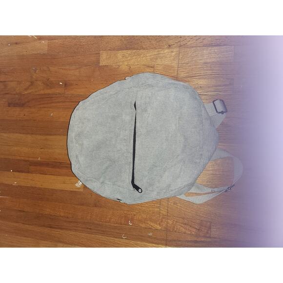 Curduroy Grey Women's Large Capacity Backpack - Picture 1 of 4